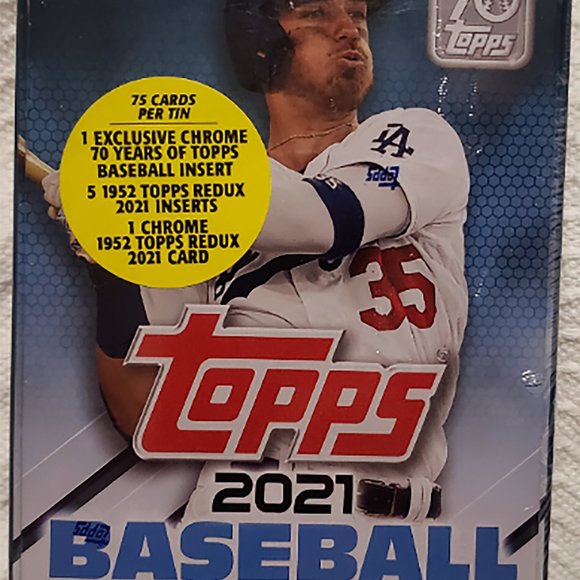 MLB Topps 2021 Series 1 Baseball Trading Tin - Picture 2 of 3